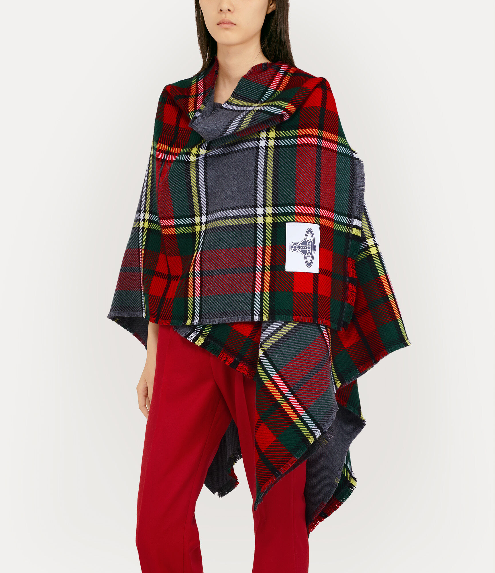 TARTAN PONCHO - 3