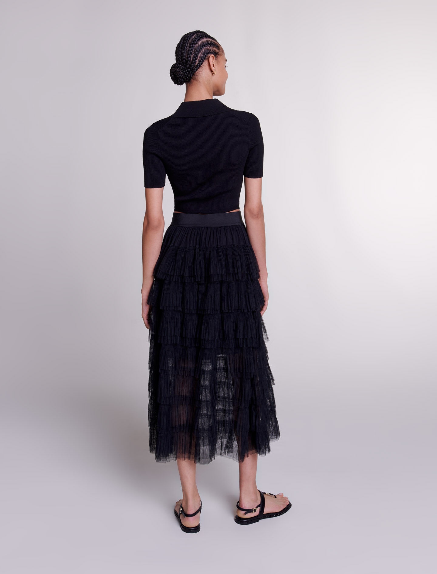 Tulle midi skirt - 5