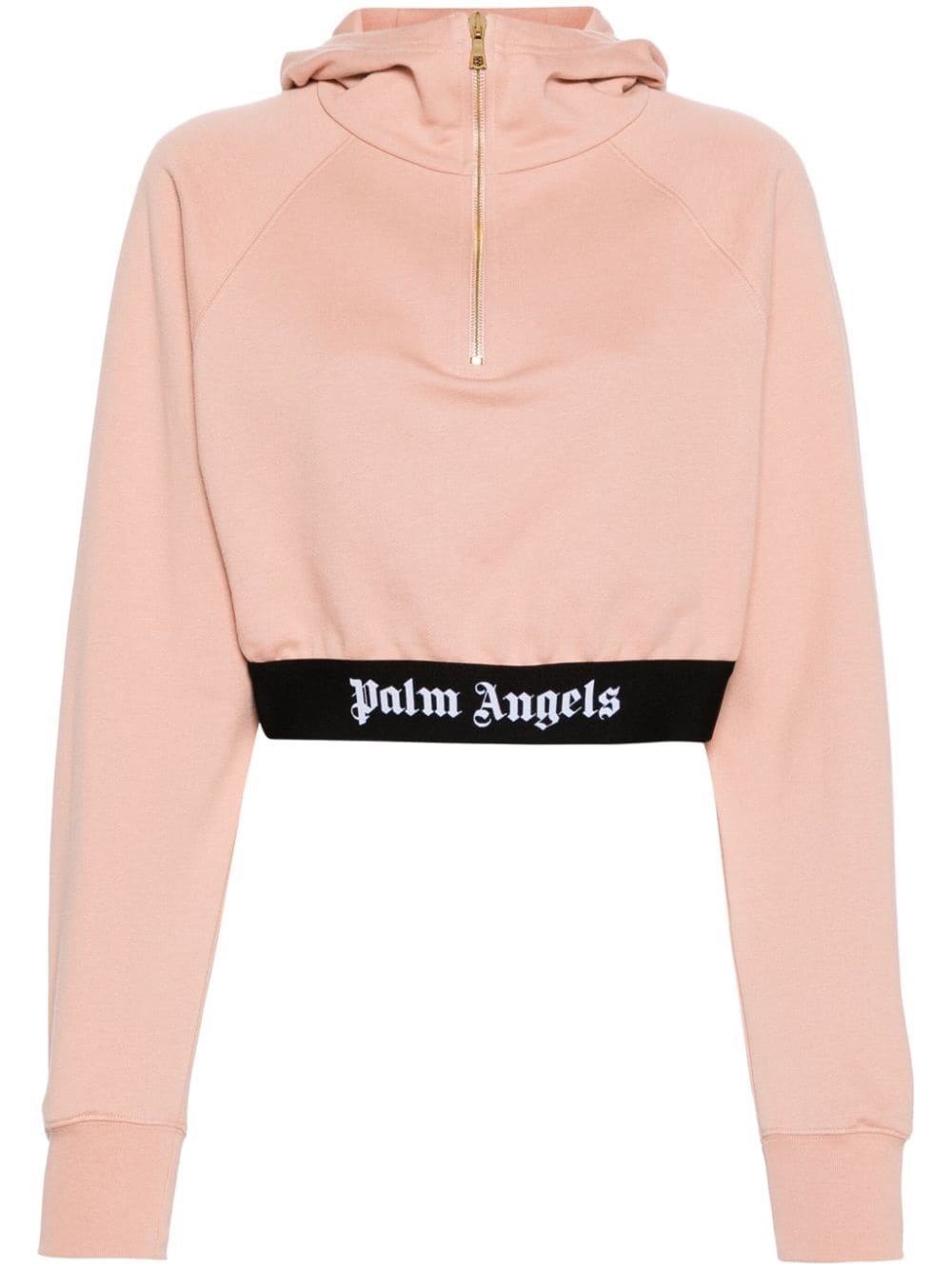 logo-underband cropped sweatshirt - 1