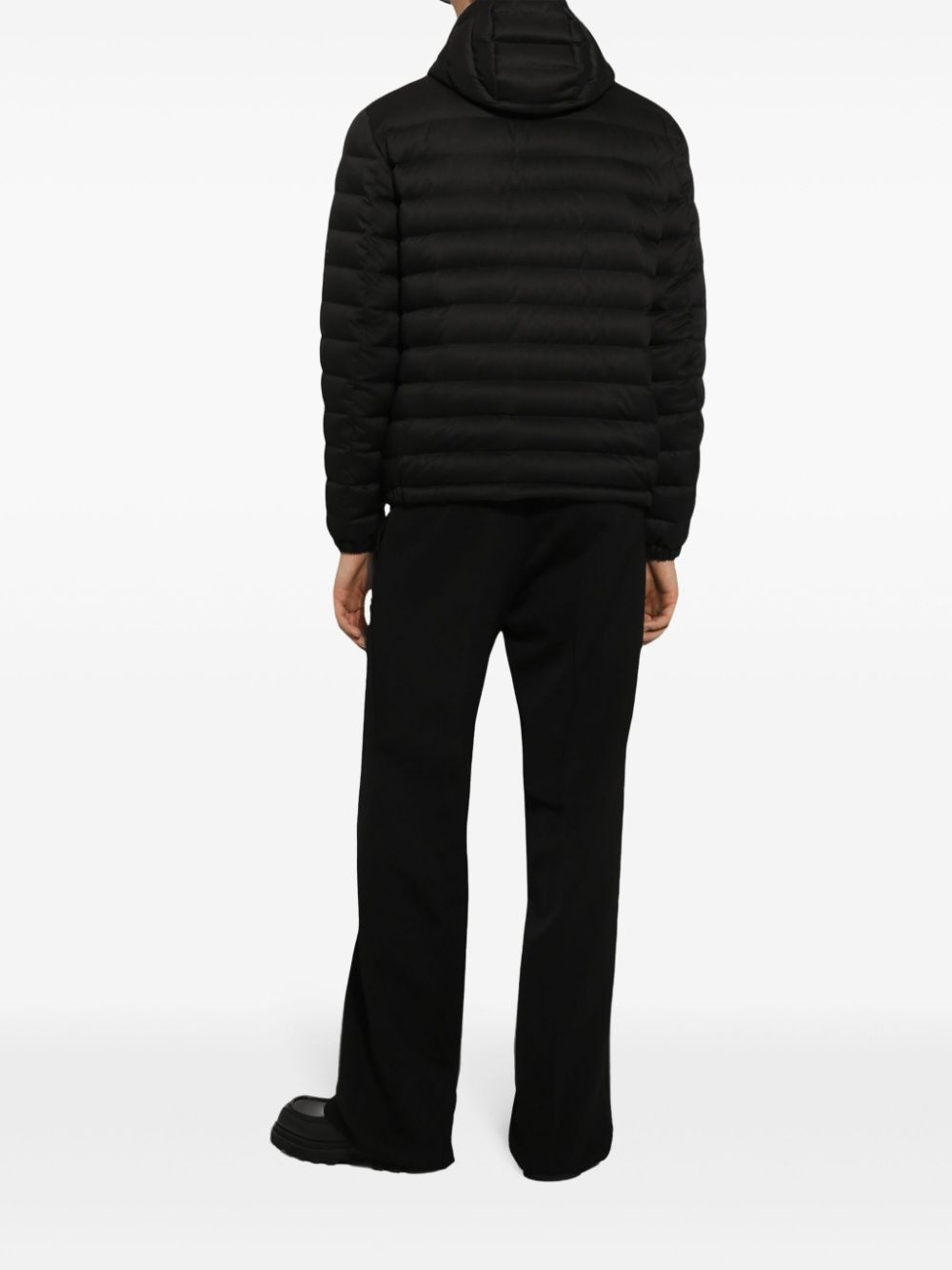logo-appliqué puffer jacket - 4