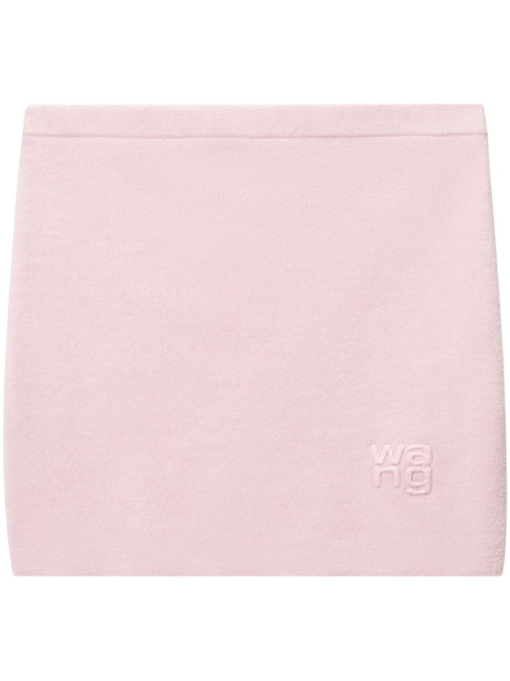 logo-embossed mini skirt - 1