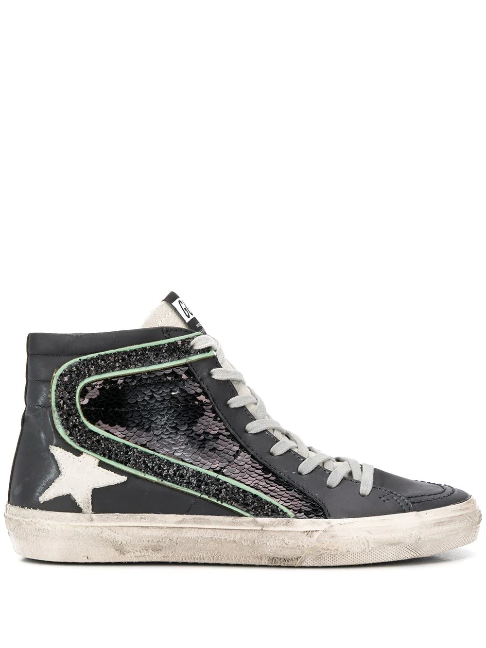 Ice Star sequinned high-top sneakers - 1