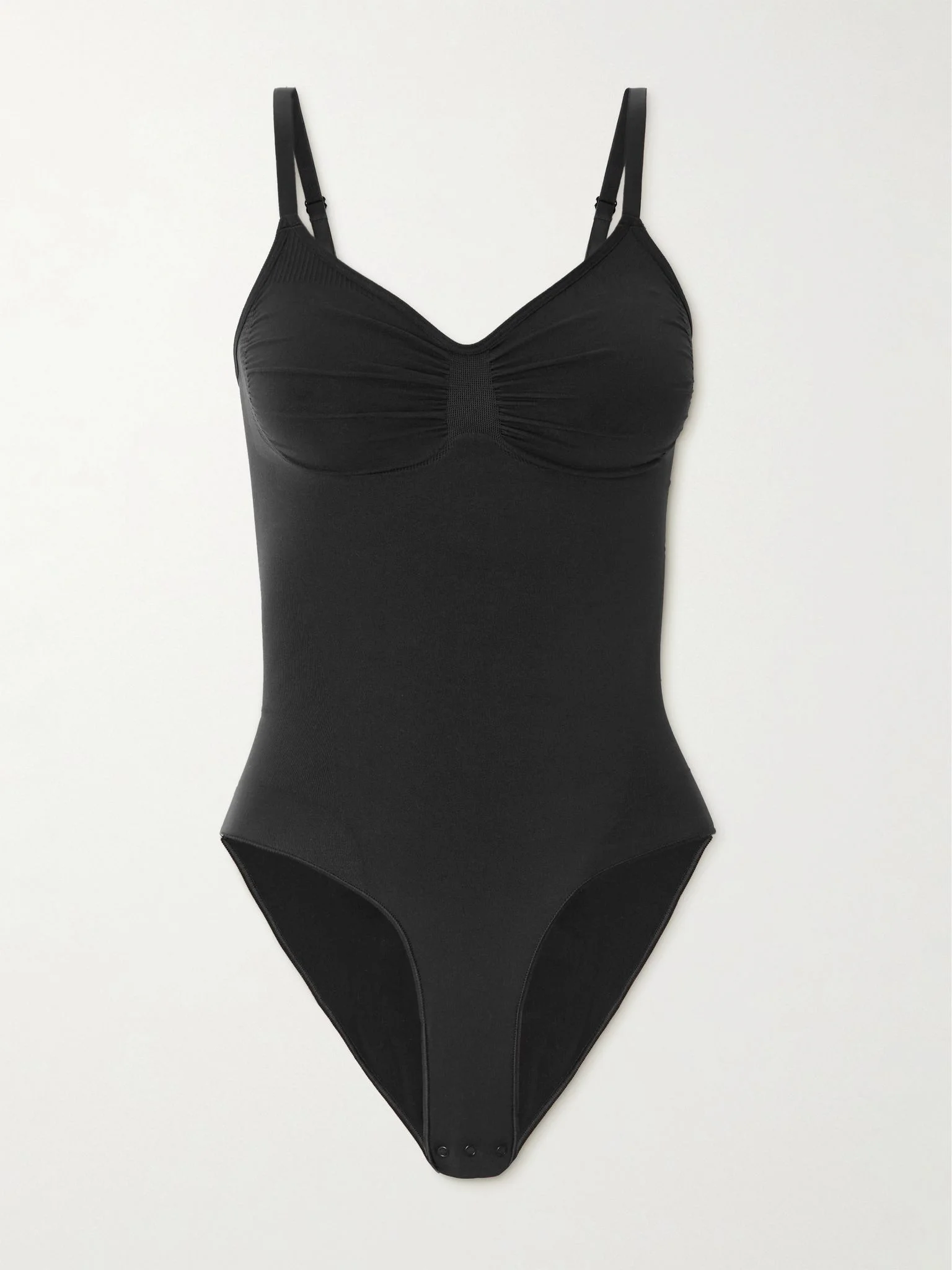 Seamless Sculpt Brief Bodysuit - Onyx Black - 1