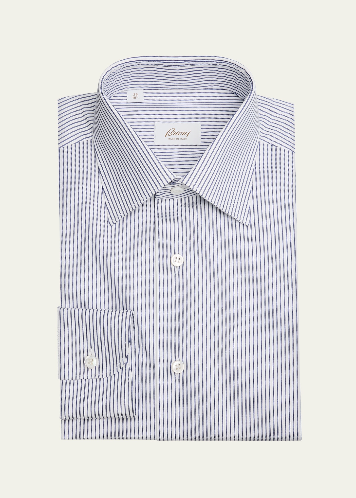 Men's Cotton Stripe Dress Shirt - 1
