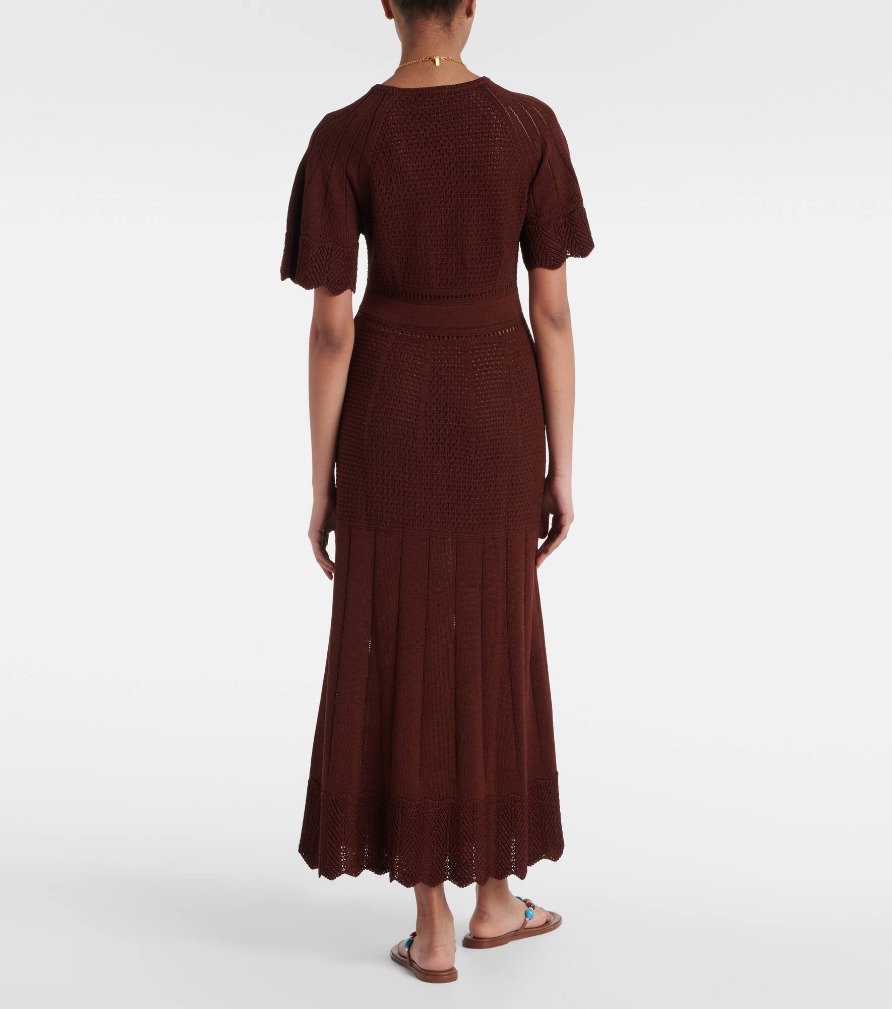 Imaginaire cotton-blend maxi dress - 3