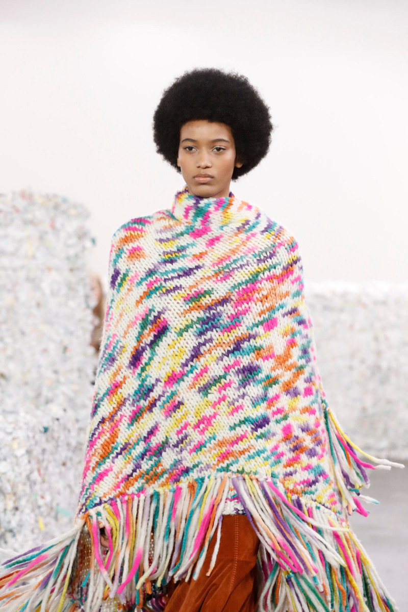 Lauren Knit Wrap in Space Dye Welfat Cashmere 3