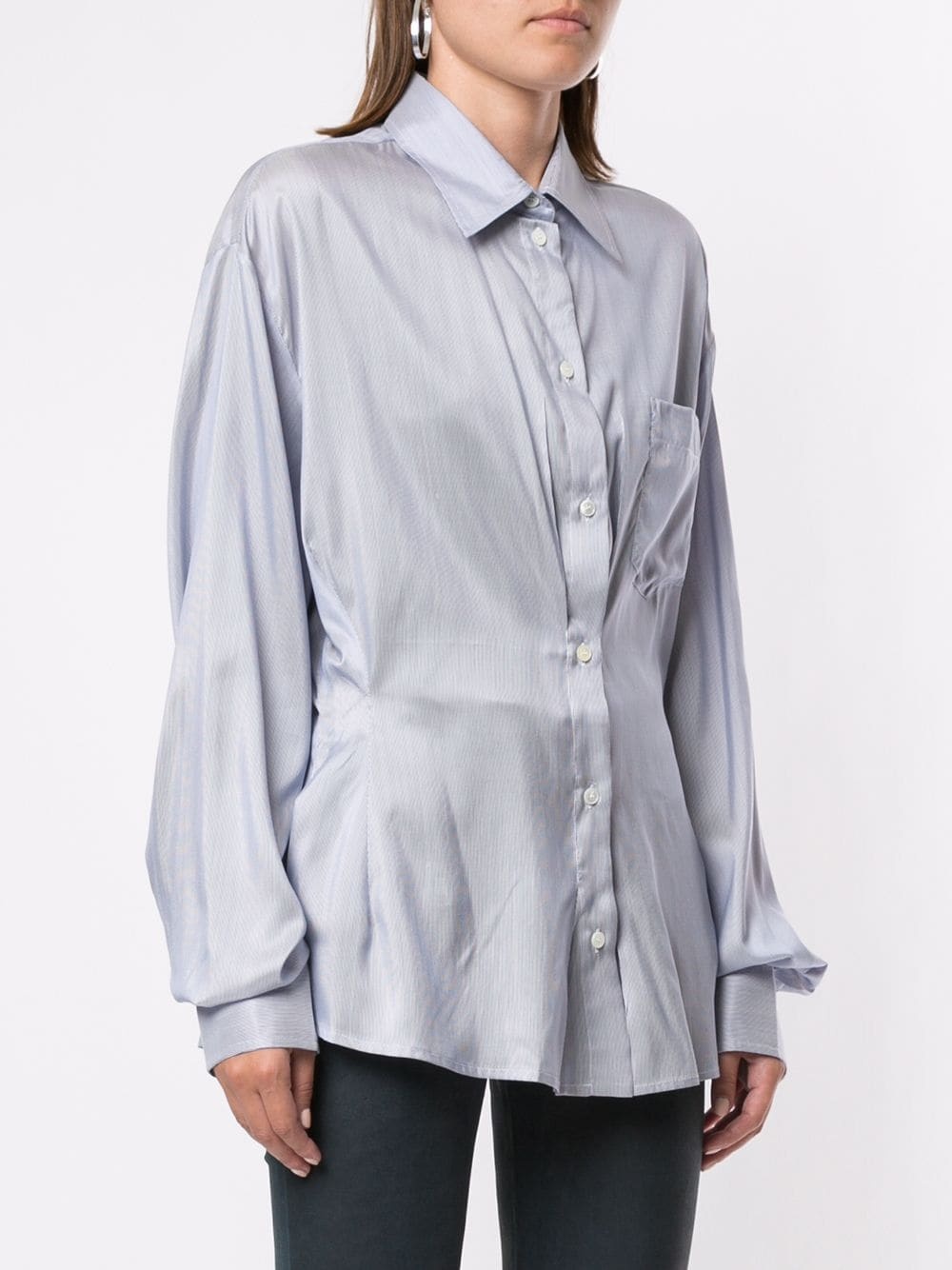 ruched detail shirt - 3