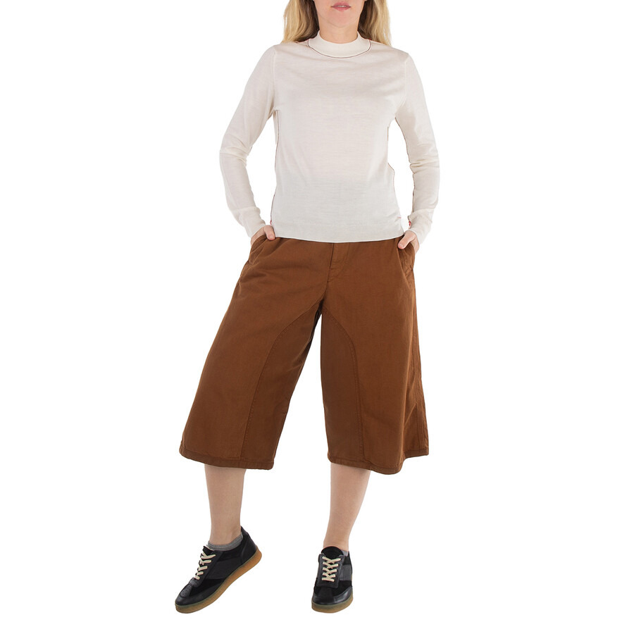Maison Margiela Ladies Ecru Work-In-Progress Wool Jumper - 4