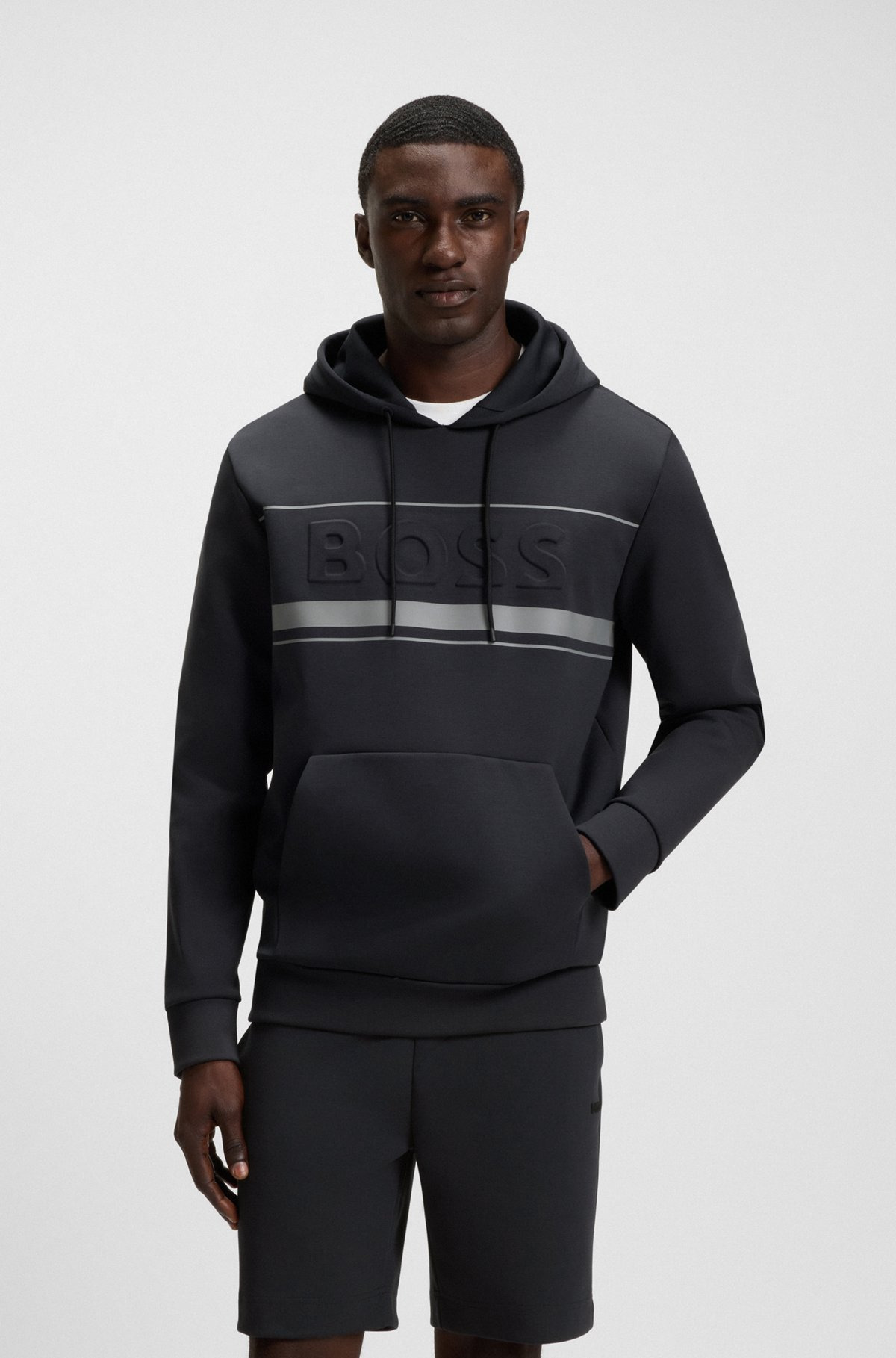 HOODIE WITH STRIPE DETAILS - 2