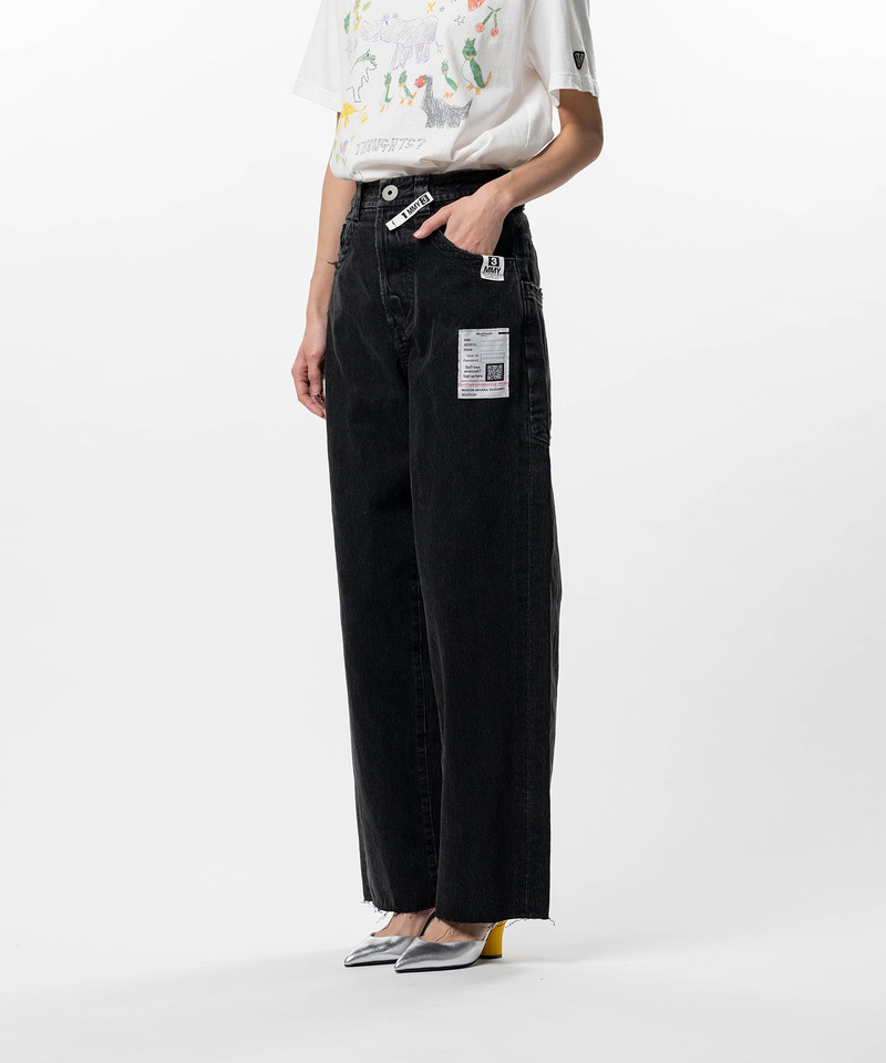 Amateur Sewn Like Wide Denim Pants 10