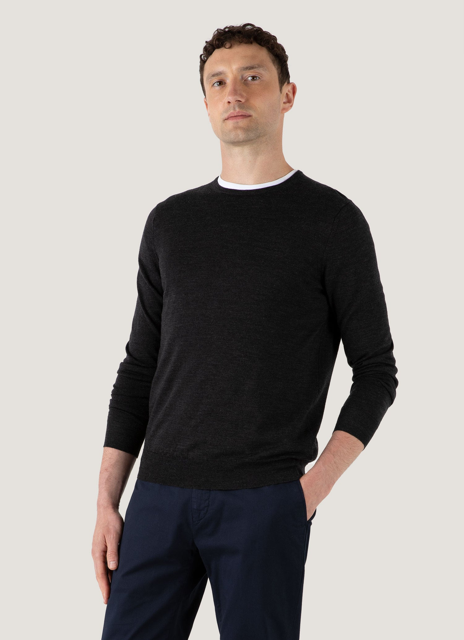 Merino Crew Neck Jumper - 2