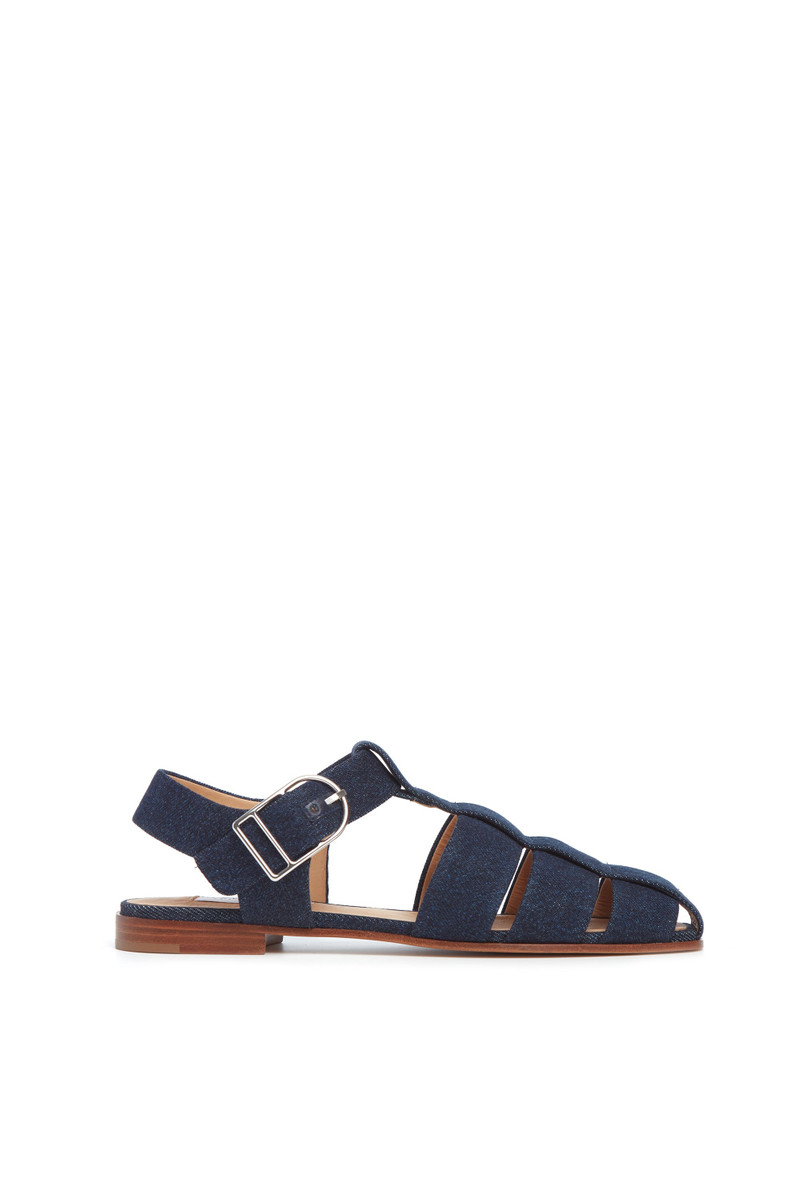 Lynn Sandal in Denim - 1
