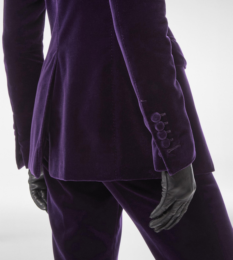 TOM FORD COTTON VELVET SINGLE BREASTED JACKET outlook