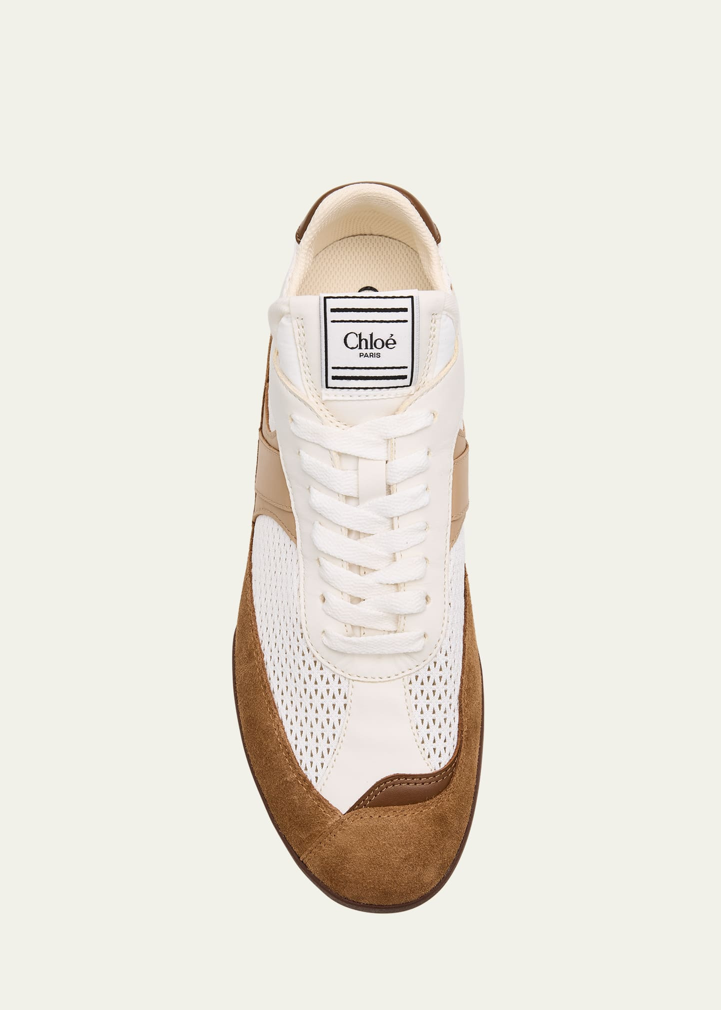 Kick Mesh and Leather Low-Top Sneakers - 5