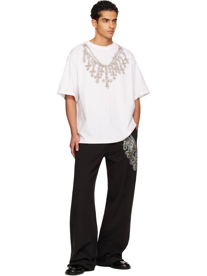 We11done White Cross Necklace T-shirt outlook