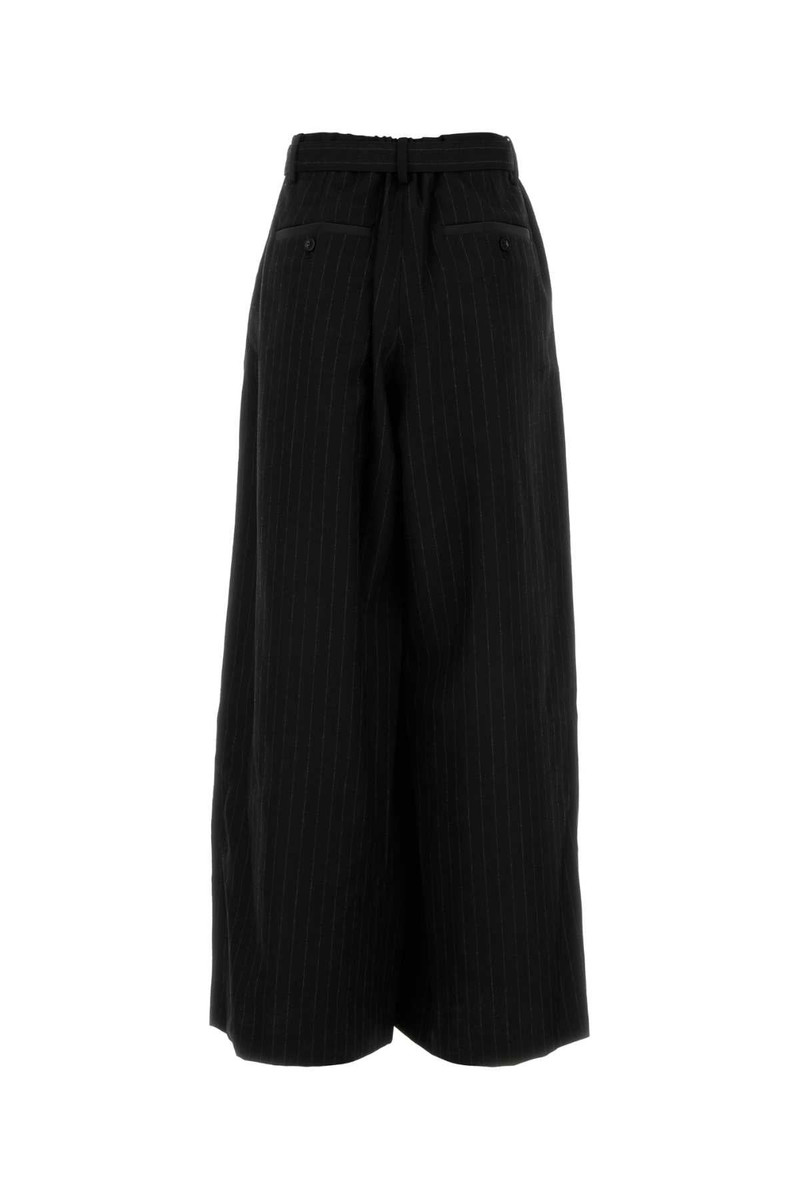 sacai Sacai Women Embroidered Wool Wide-Leg Pant outlook