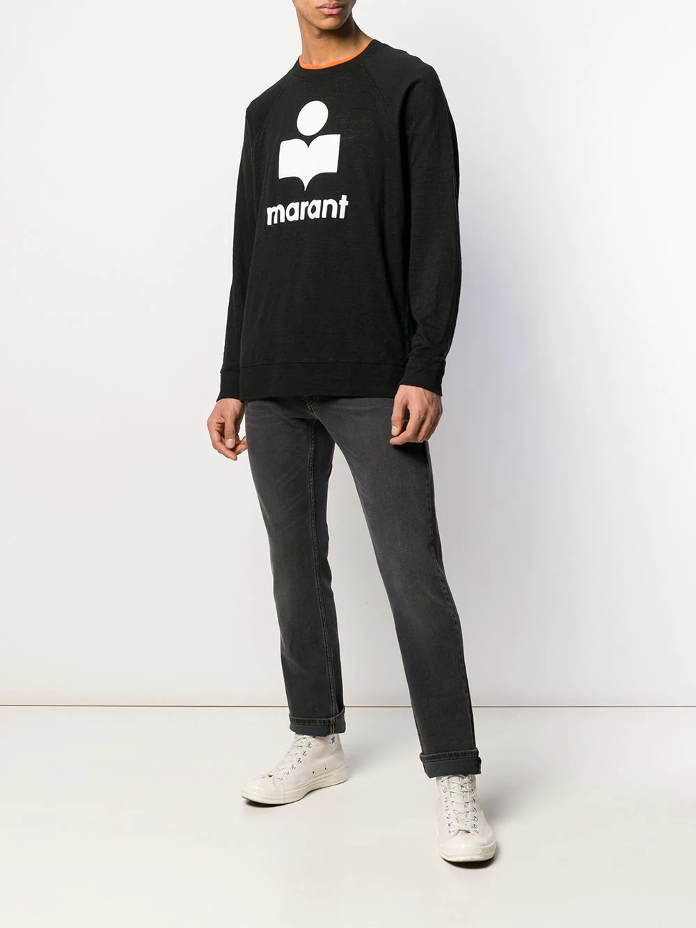 logo print sweater - 2