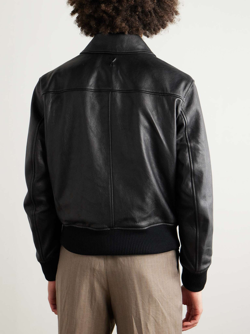 Leather Bomber Jacket 3