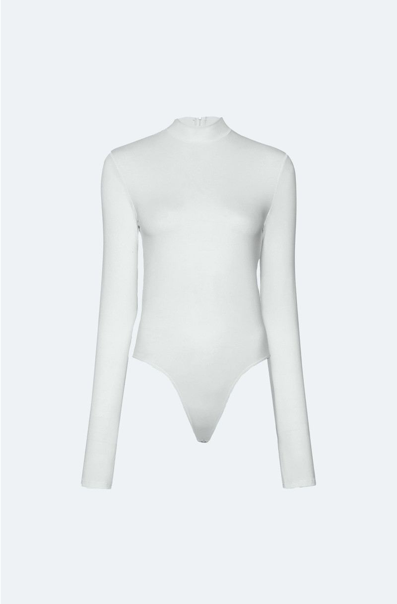 Compact Jersey Mock Neck Bodysuit 1