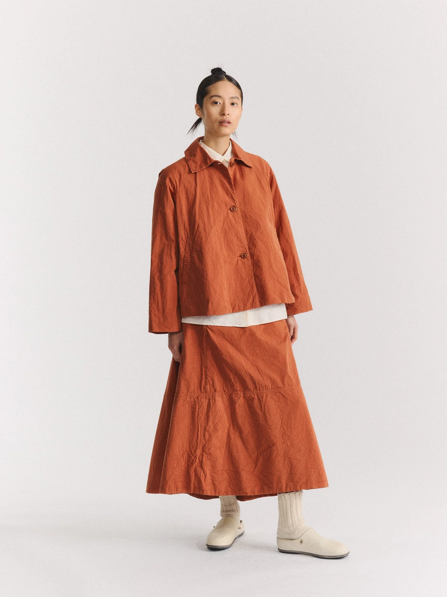 DRAYS JACKET - PAPER COT - BRICK - 1