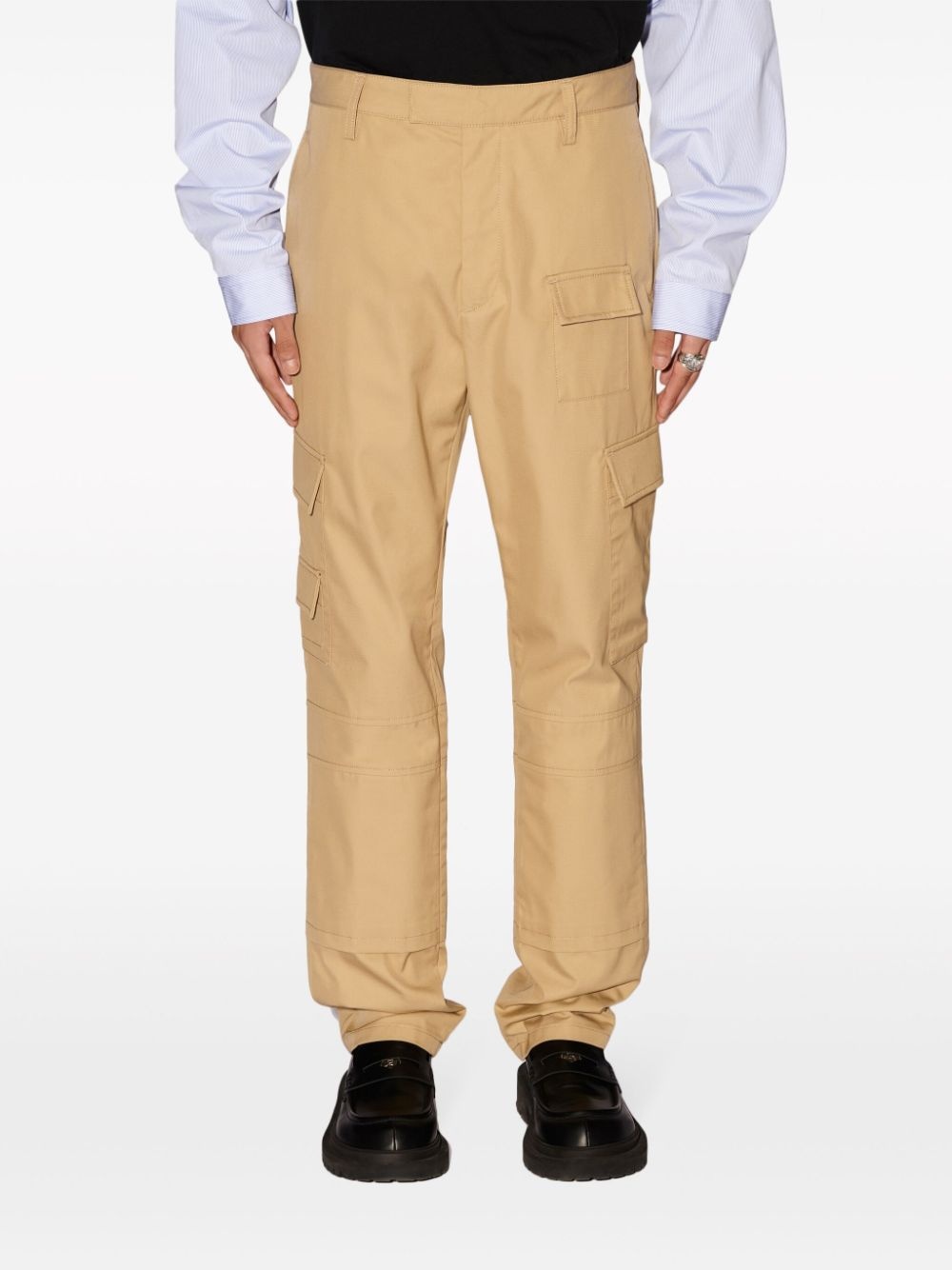panelled cargo trousers - 3