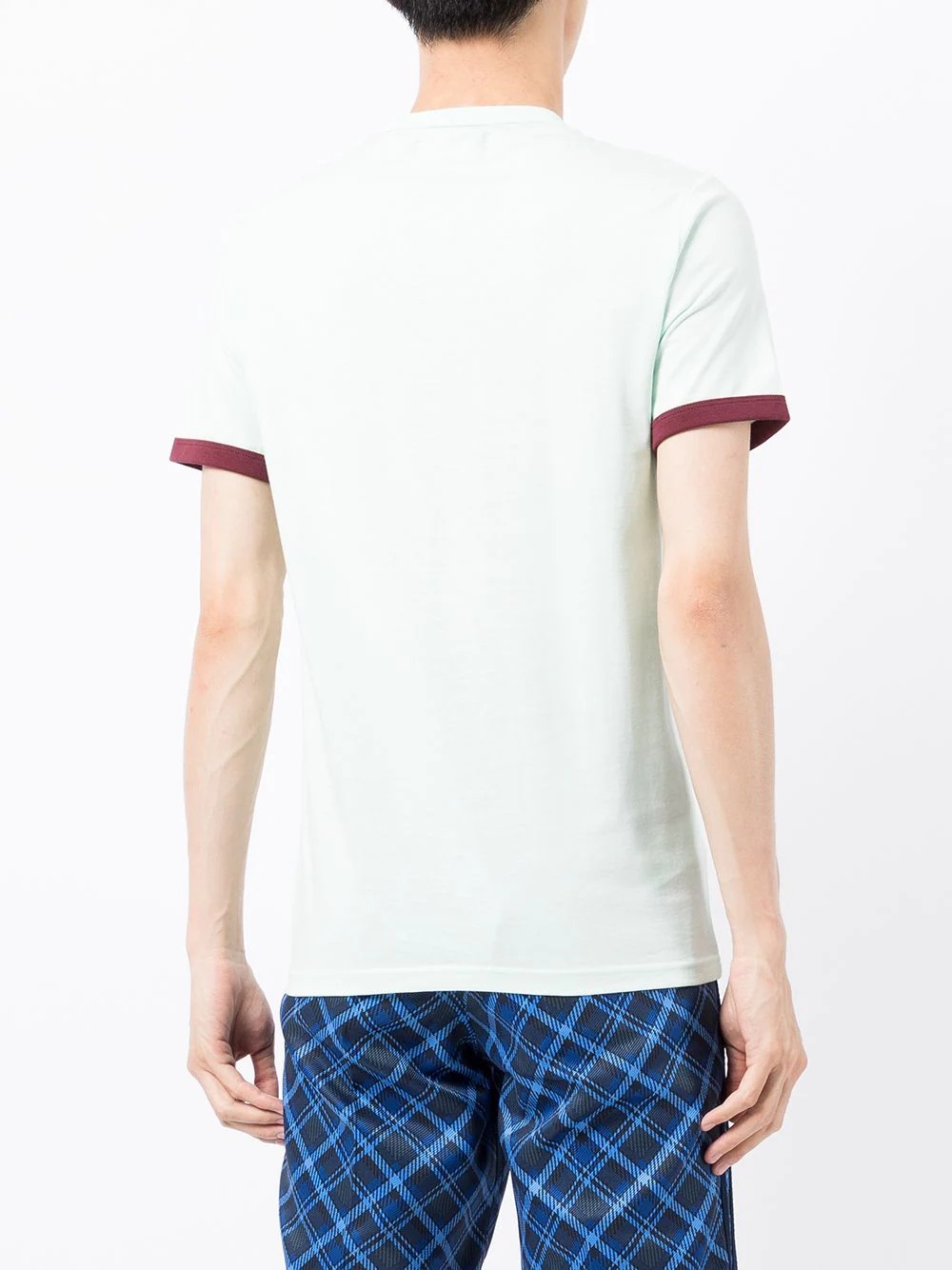 contrast-trim logo T-shirt - 4