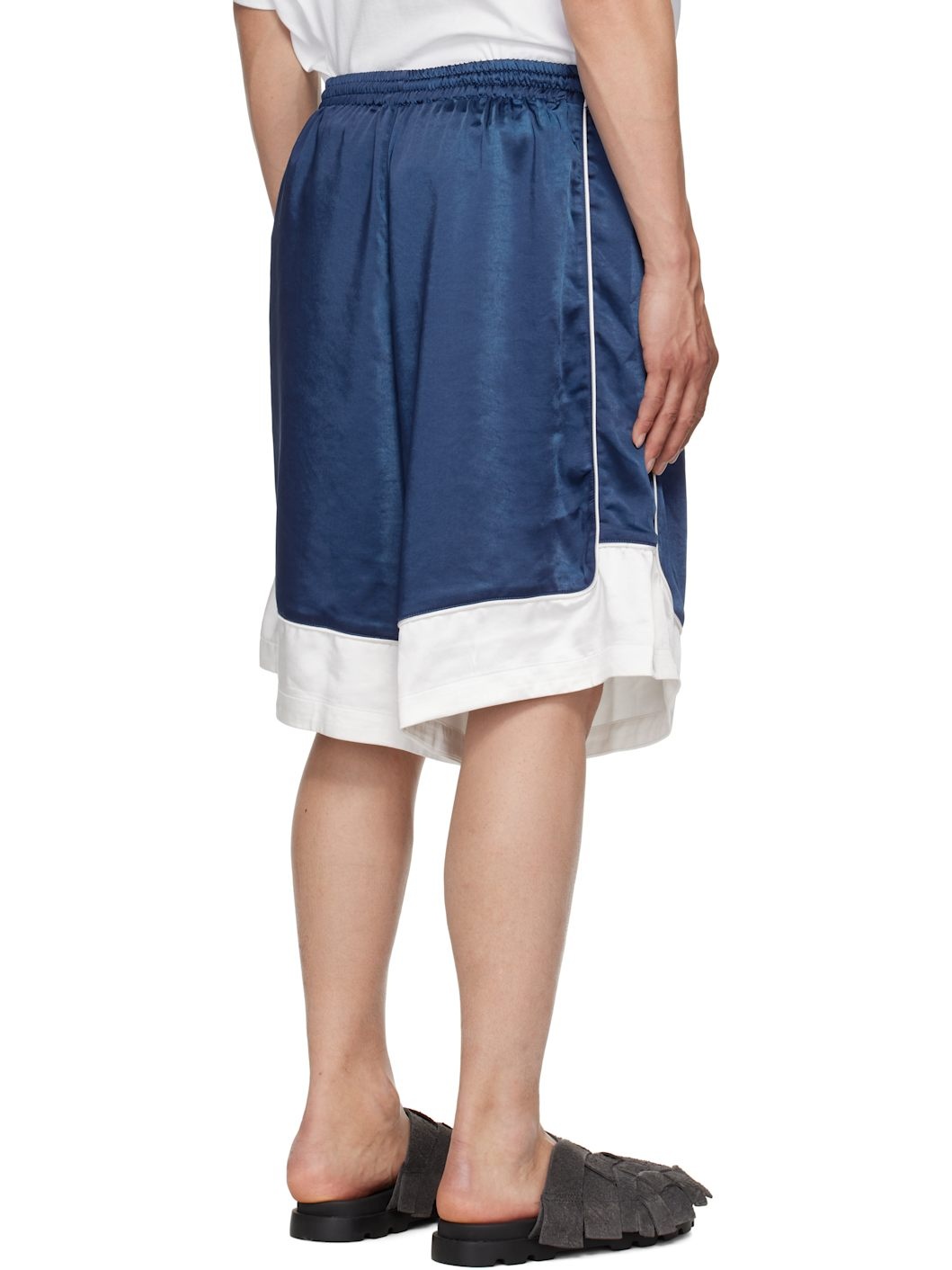 Navy Selldone Track Shorts - 3