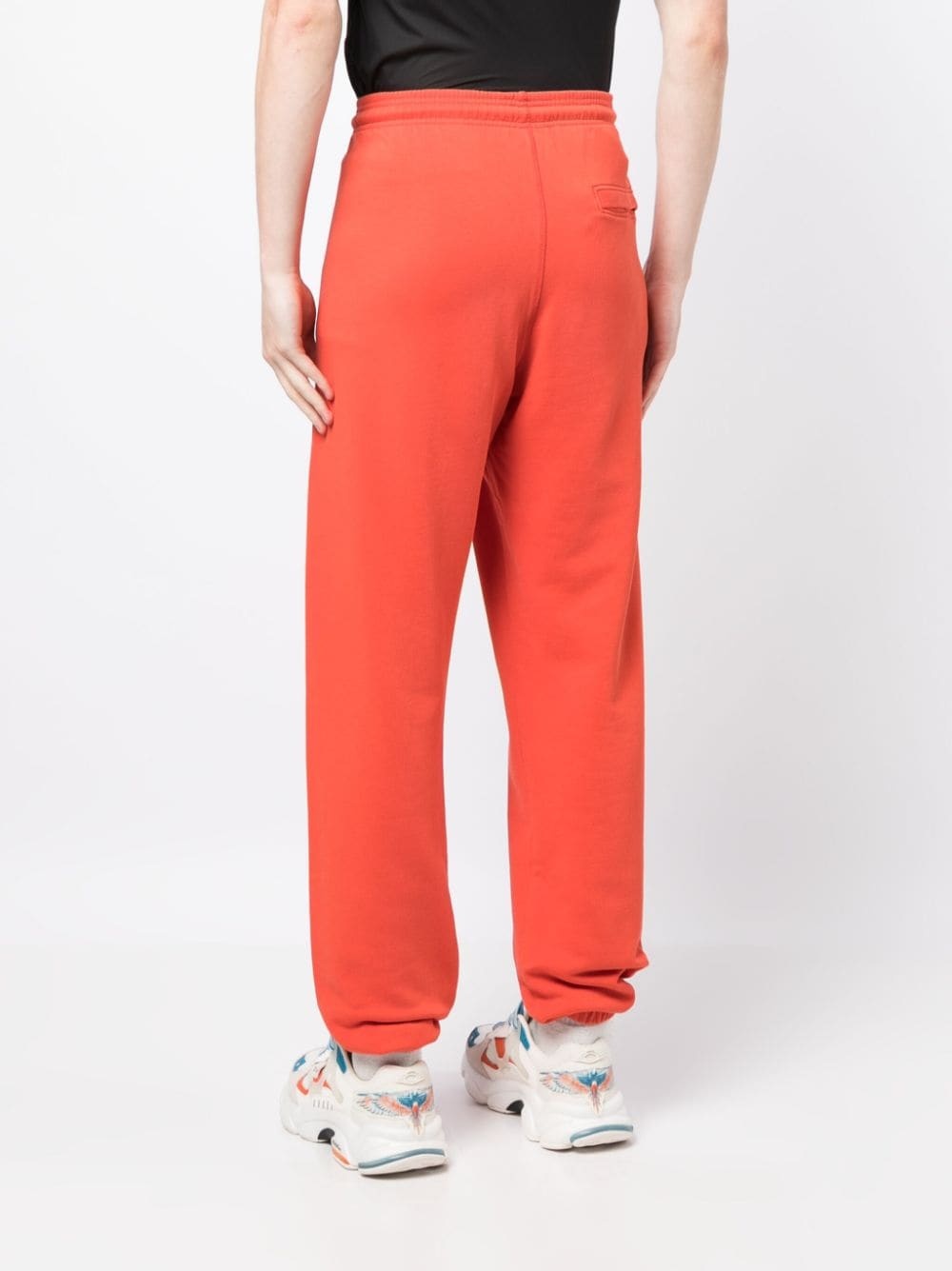 logo-print cotton track pants - 4
