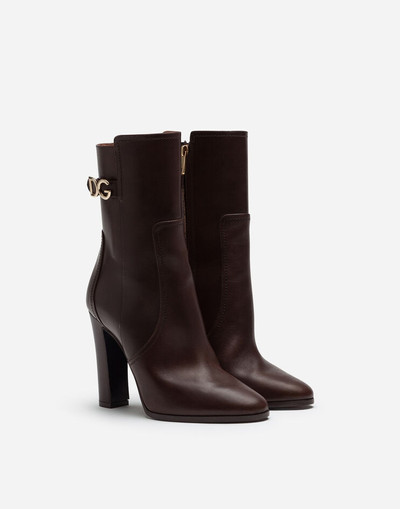 Dolce & Gabbana Ankle boots in cowhide with DG logo outlook