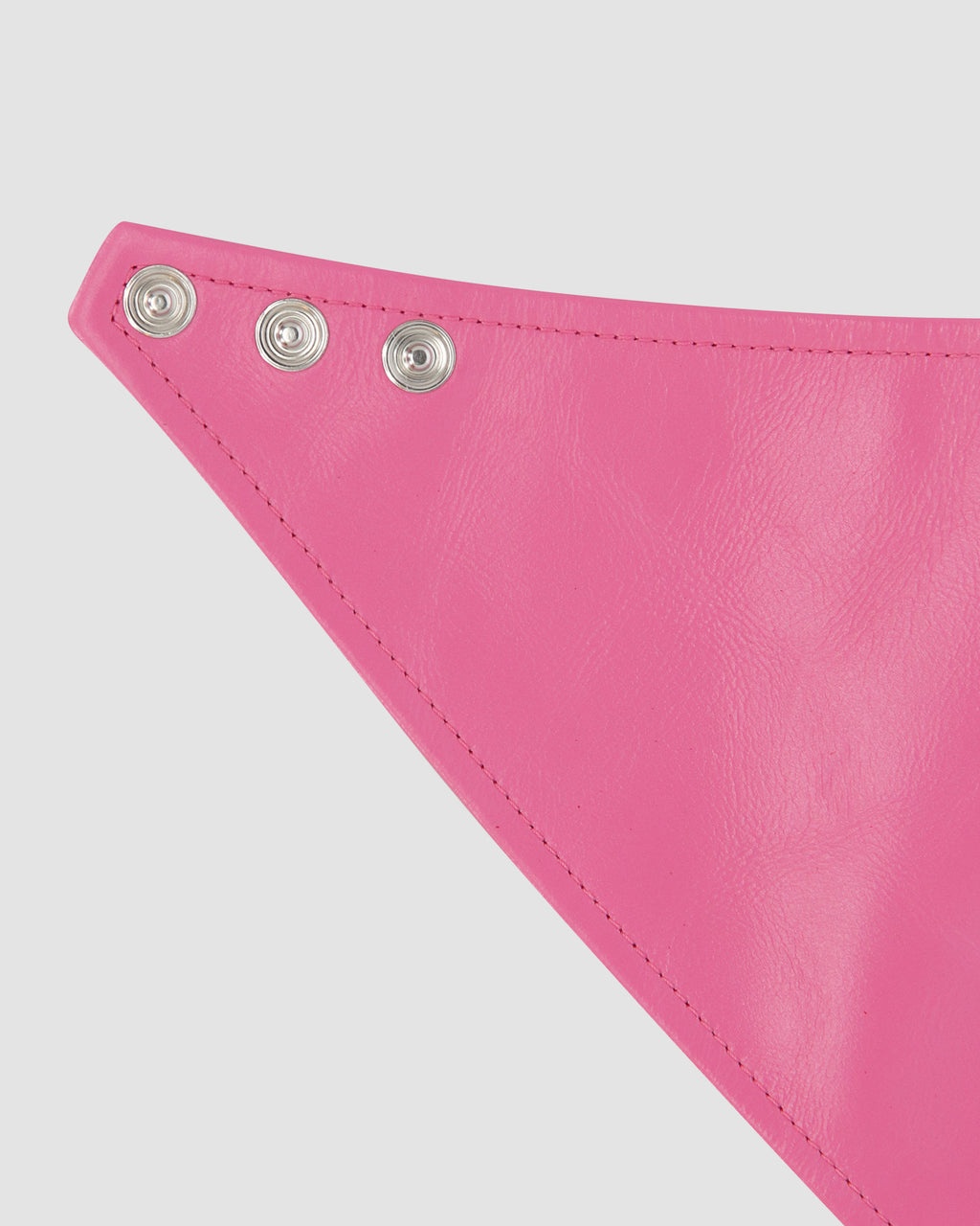 LEATHER BANDANA WITH METAL LOGO - 6