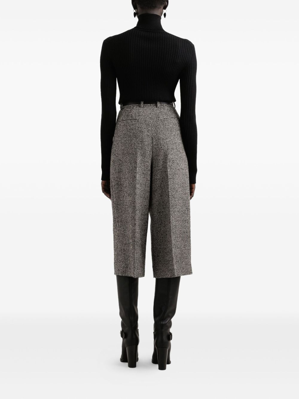 tweed pleated trousers - 2
