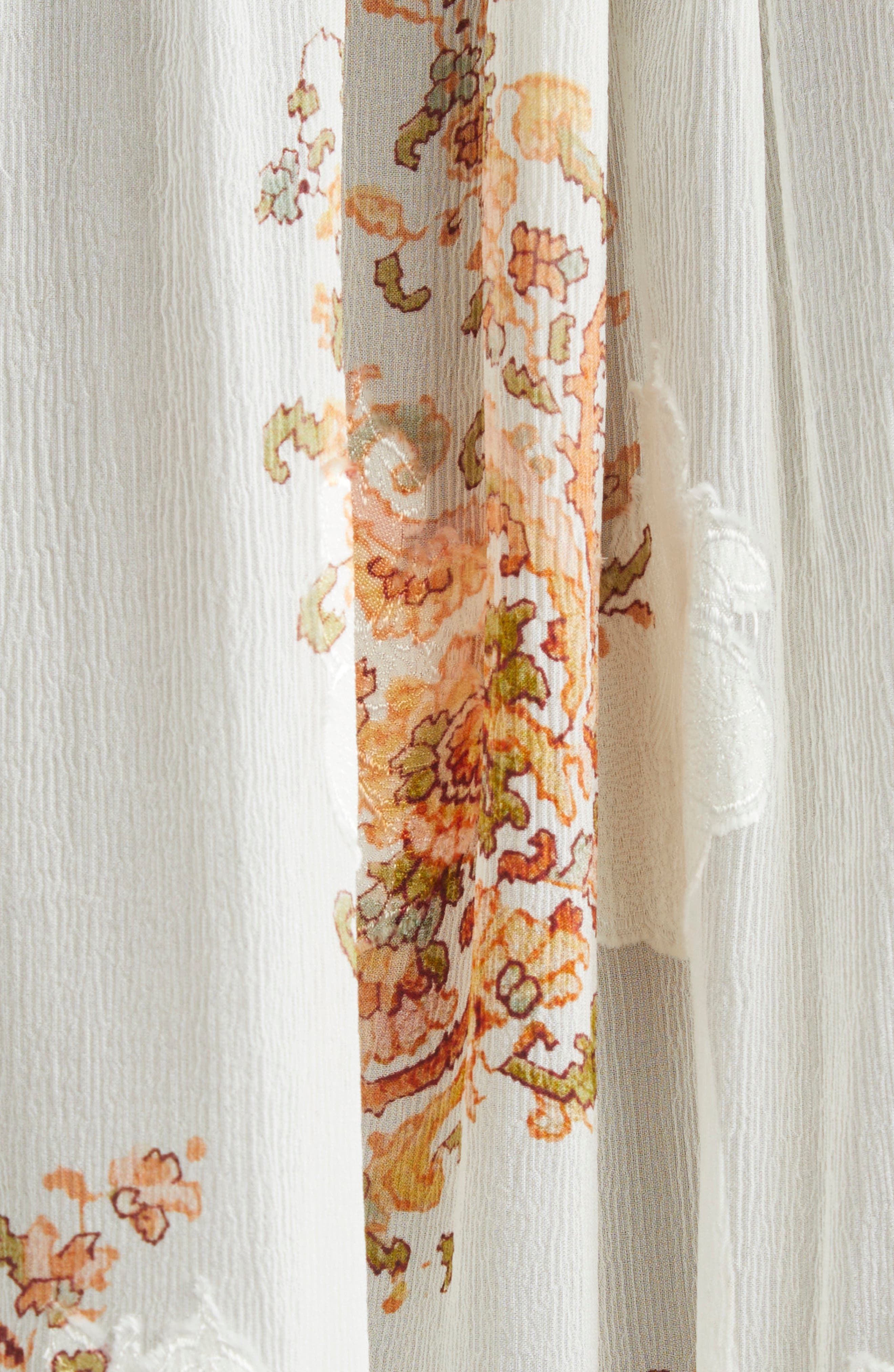 Ulla Johnson Pippa Floral Silk Blend Top in Alabaster at Nordstrom - 7