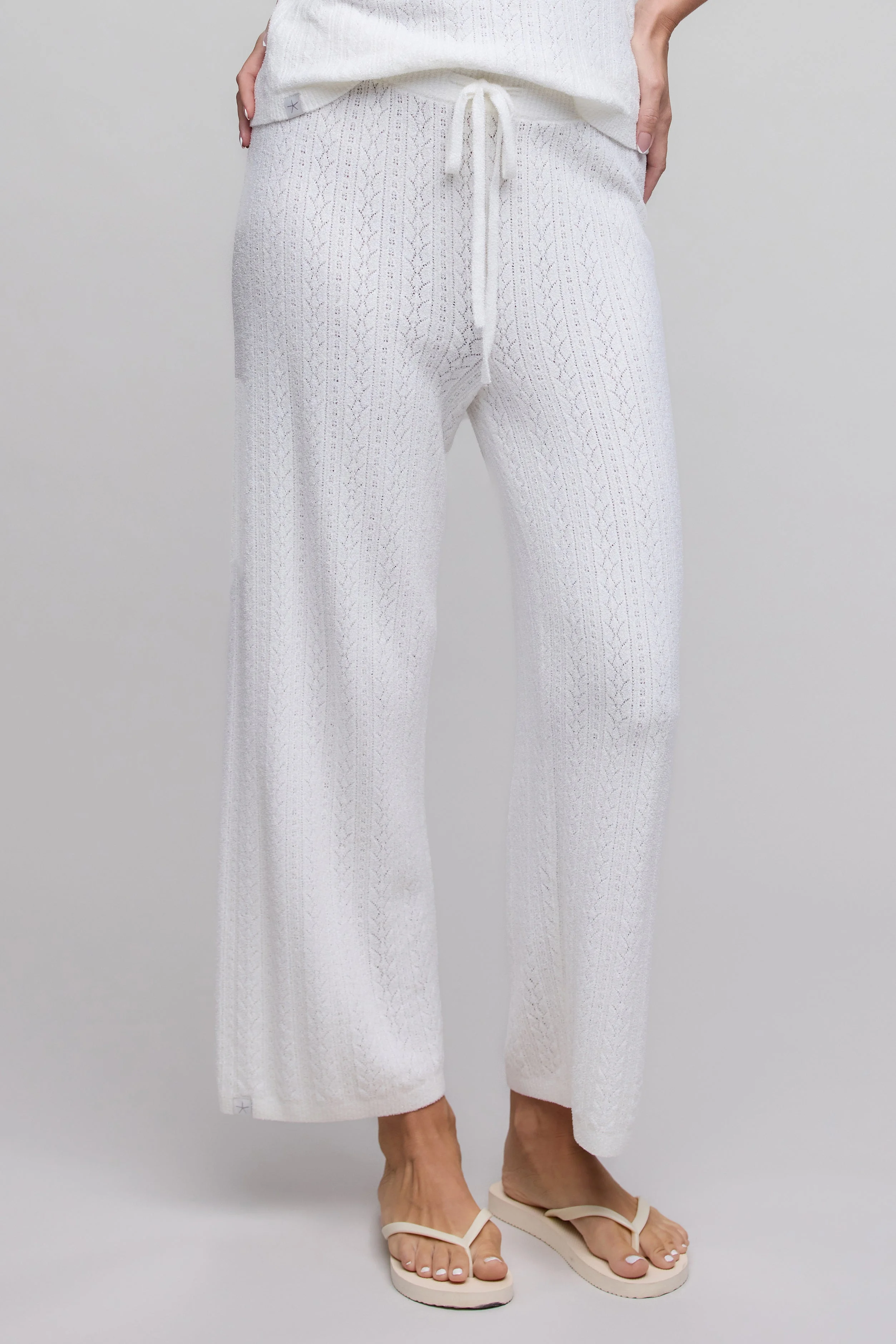 CozyChic Ultra Lite® Pointelle Crop Pant - 1
