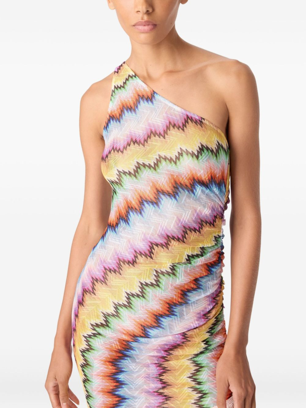 zigzag fringe mini dress - 2