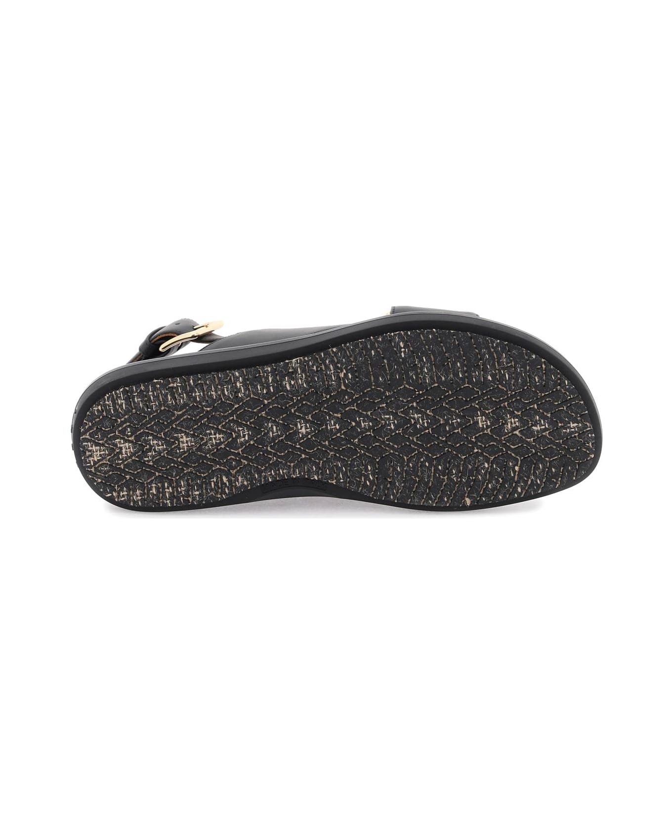 'fussbett' Black Calf Leather Sandals - 5
