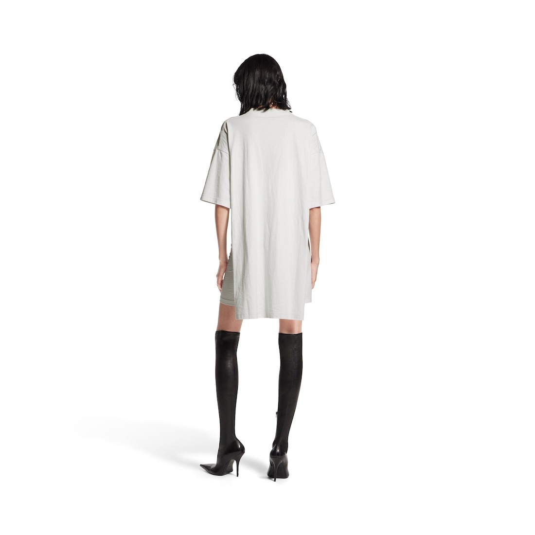 Women's Semi Fitted Dress in Dirty White - 4