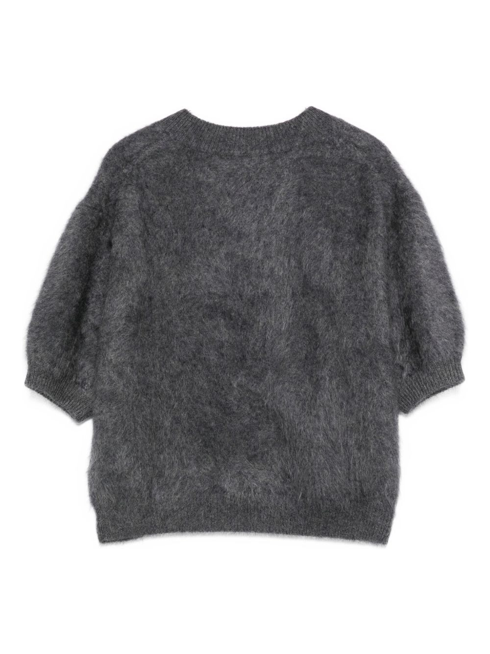 puff-sleeve mohair sweater - 2