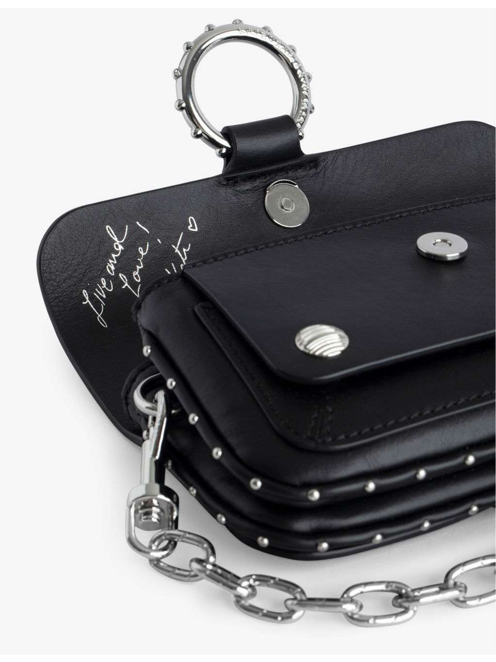 Zadig&Voltaire x Kate Moss studded leather cross-body bag - 5