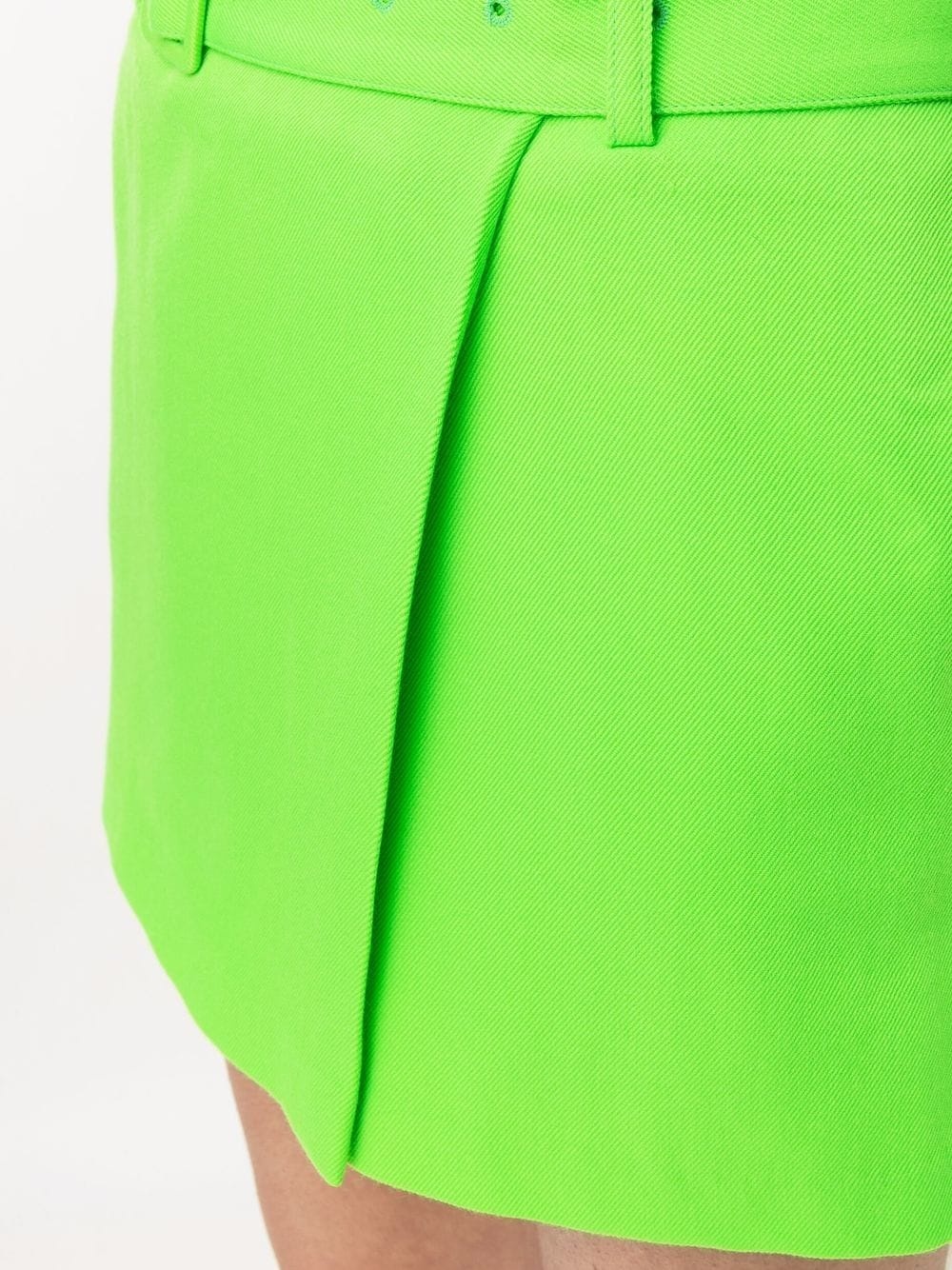 high-waisted belted miniskirt - 10