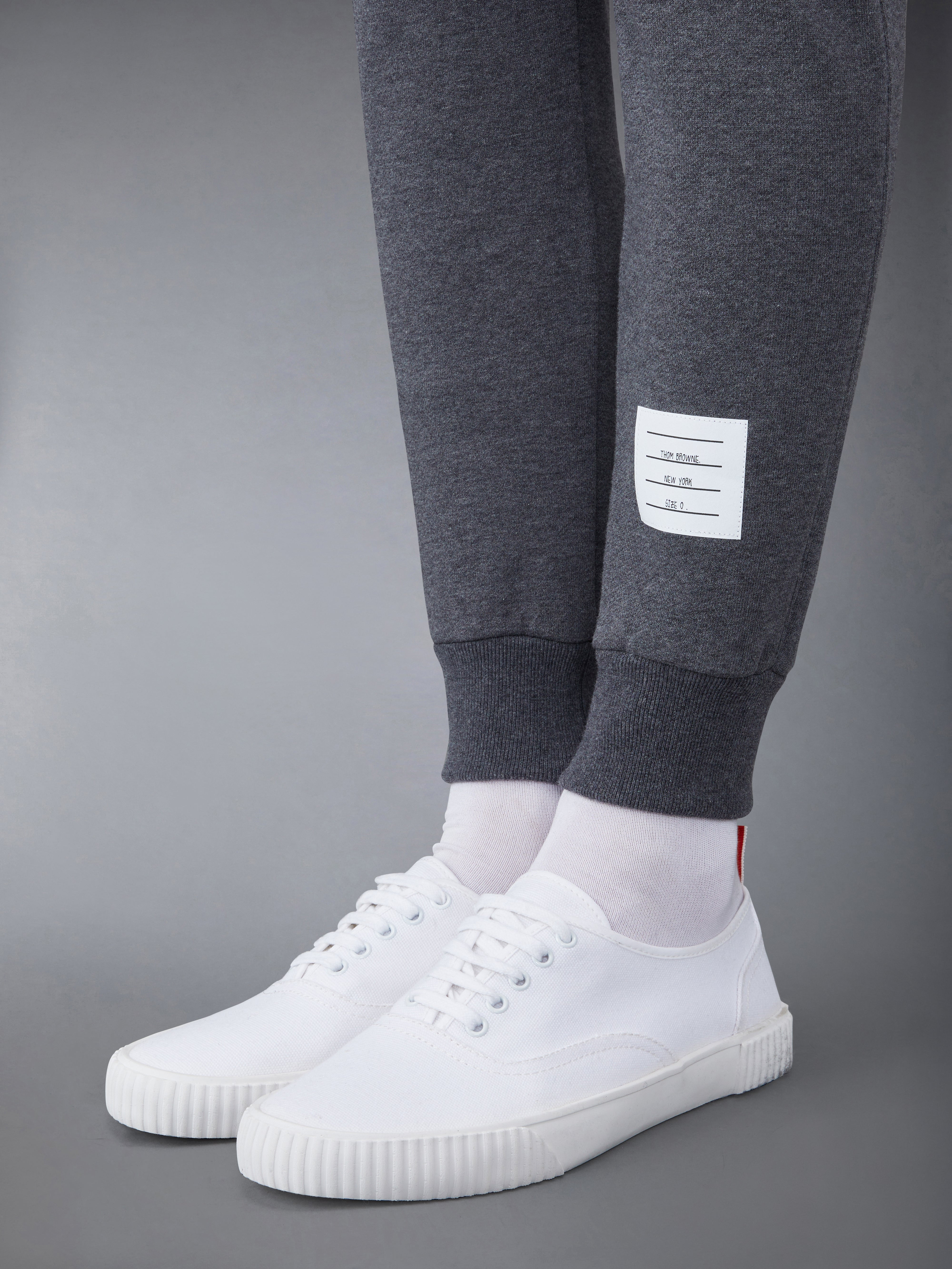 Dark Grey Classic Cotton Loopback Jersey 4-Bar Sweatpant - 4