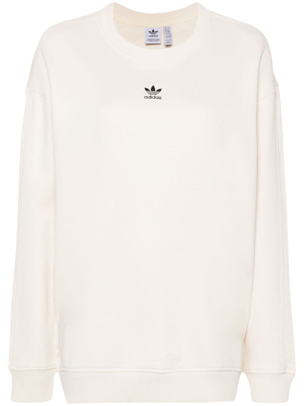 trefoil-logo cotton sweatshirt - 1