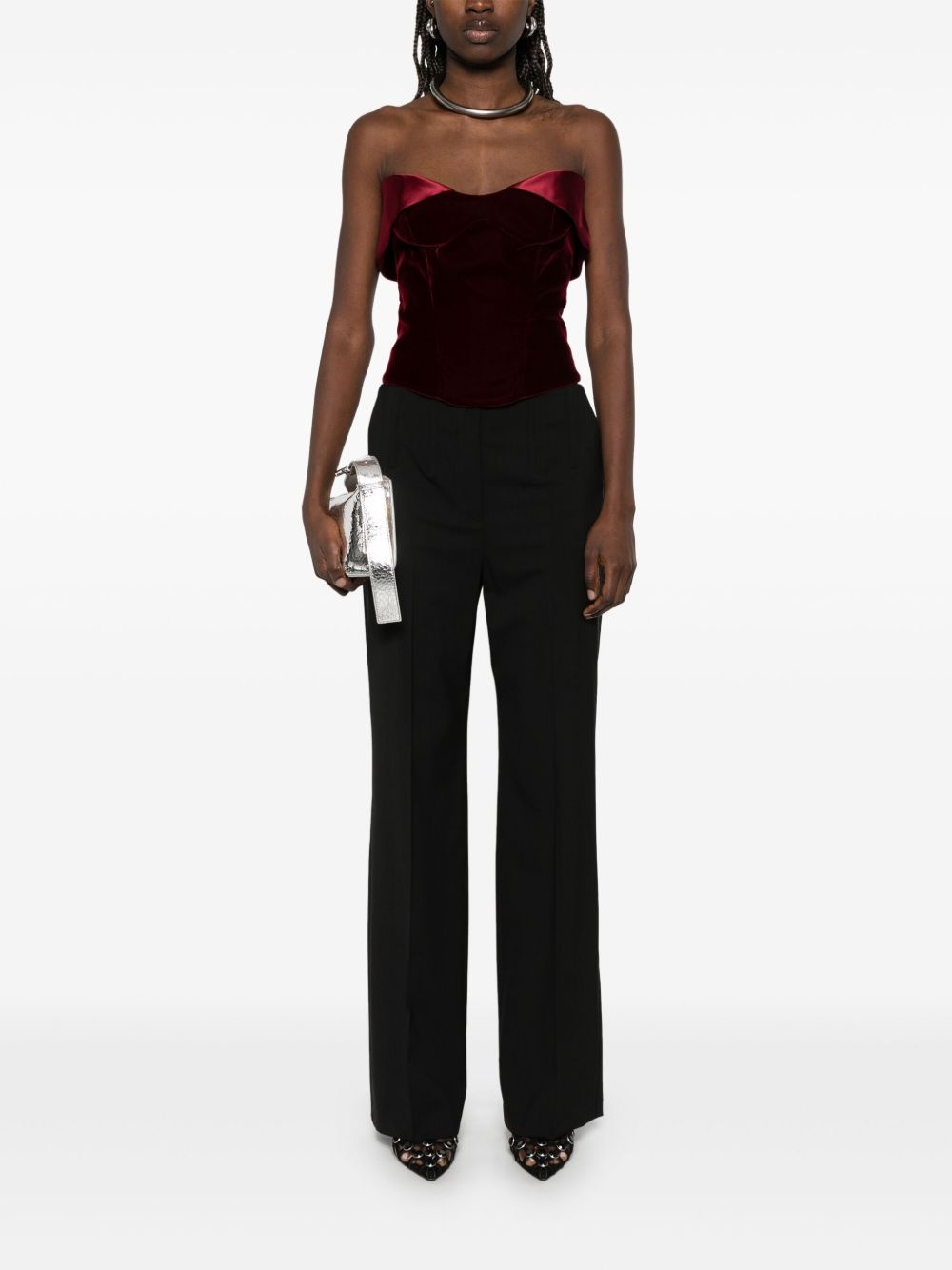 velvet corset top - 2