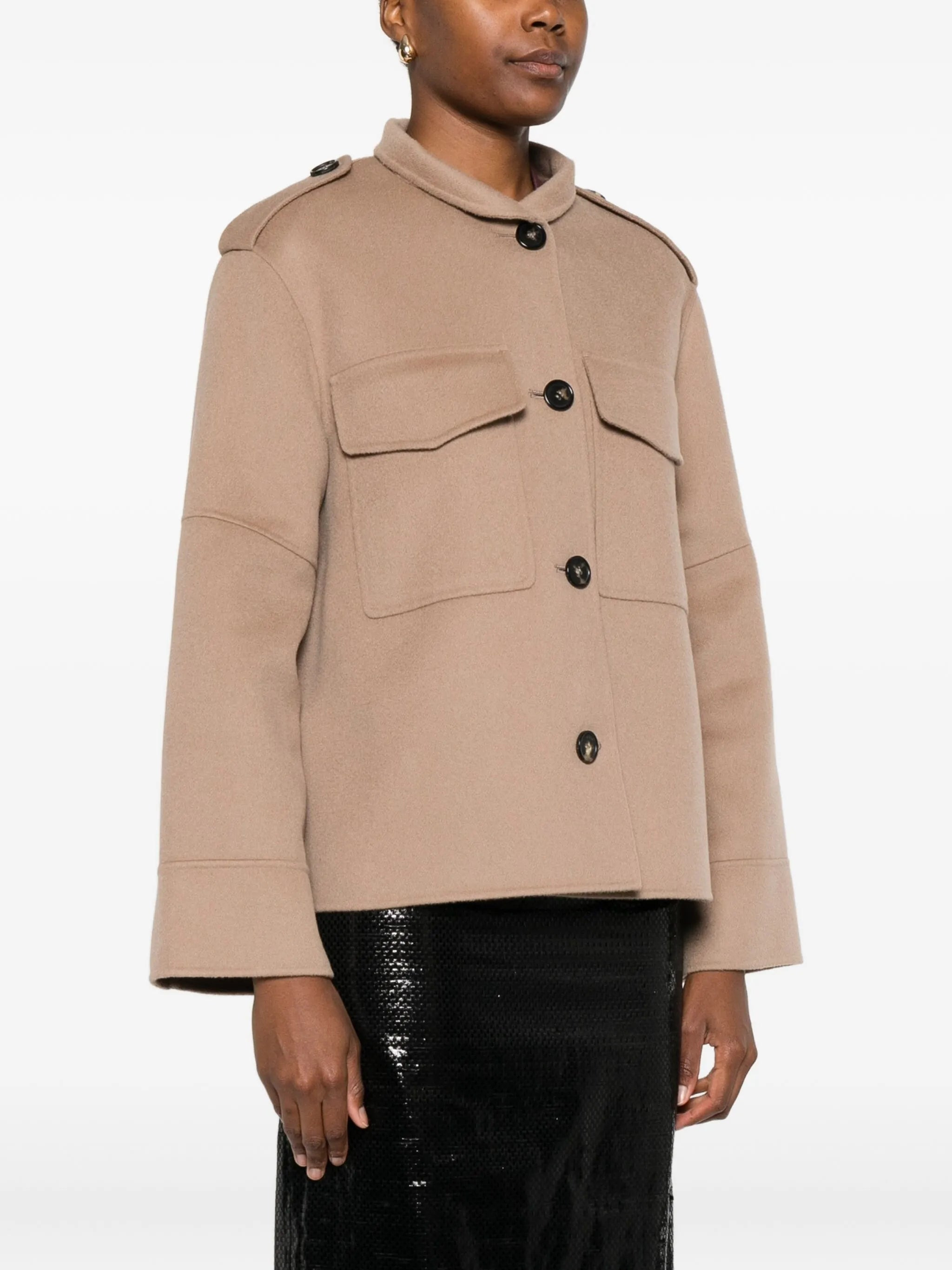 's Max Mara Flap-pocket Button Jacket - 3