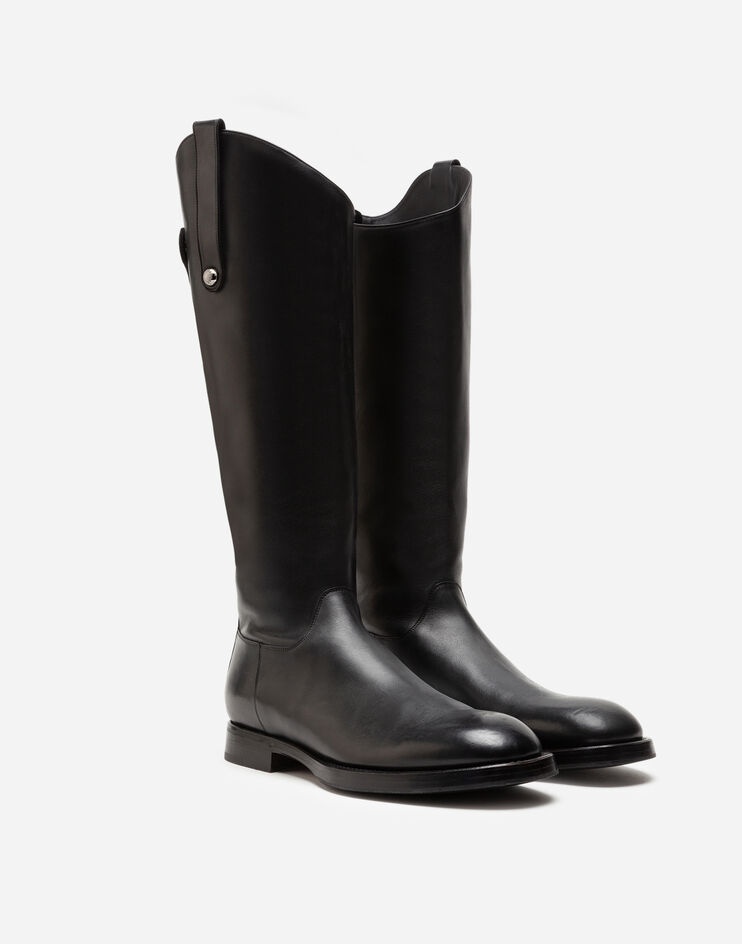 Polished calfskin boots - 2