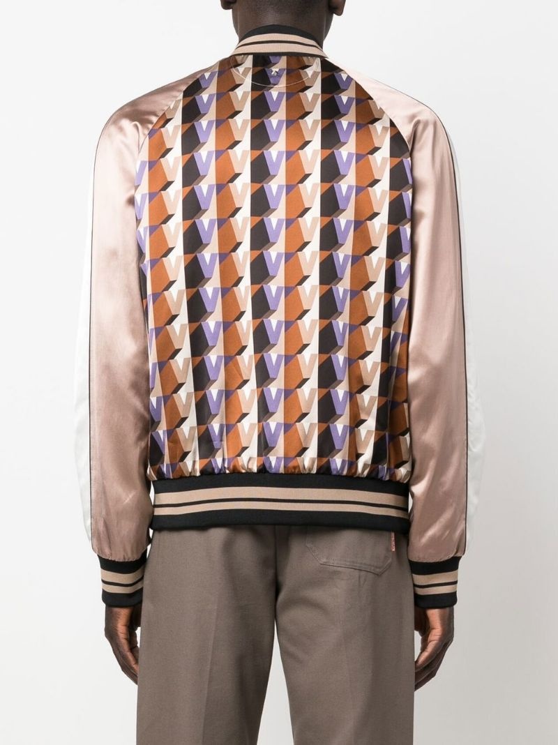 geometric-print bomber-jacket - 4