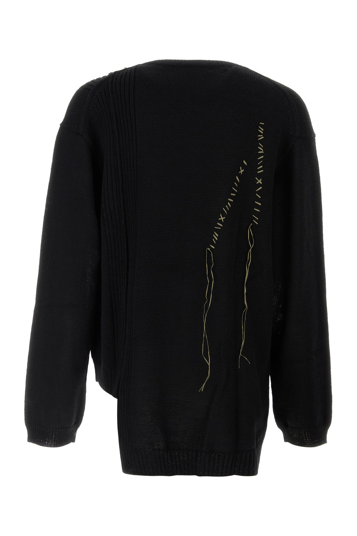 Black wool oversize sweater - 2