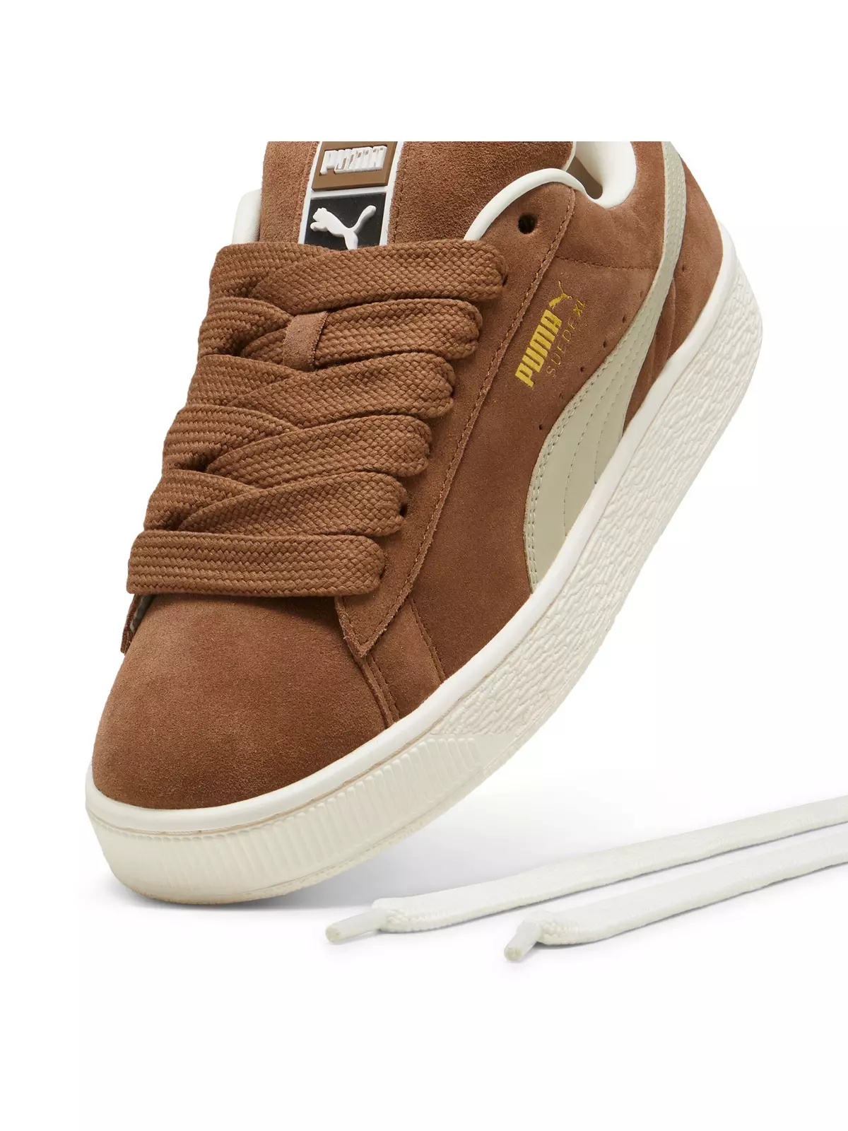 PUMA Suede XL "Haute Coffee/Desert Dust" Men's Shoe - 5