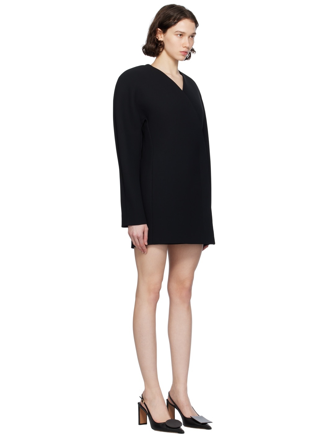 Black Les Sculptures 'La robe Ovalo' Minidress - 2