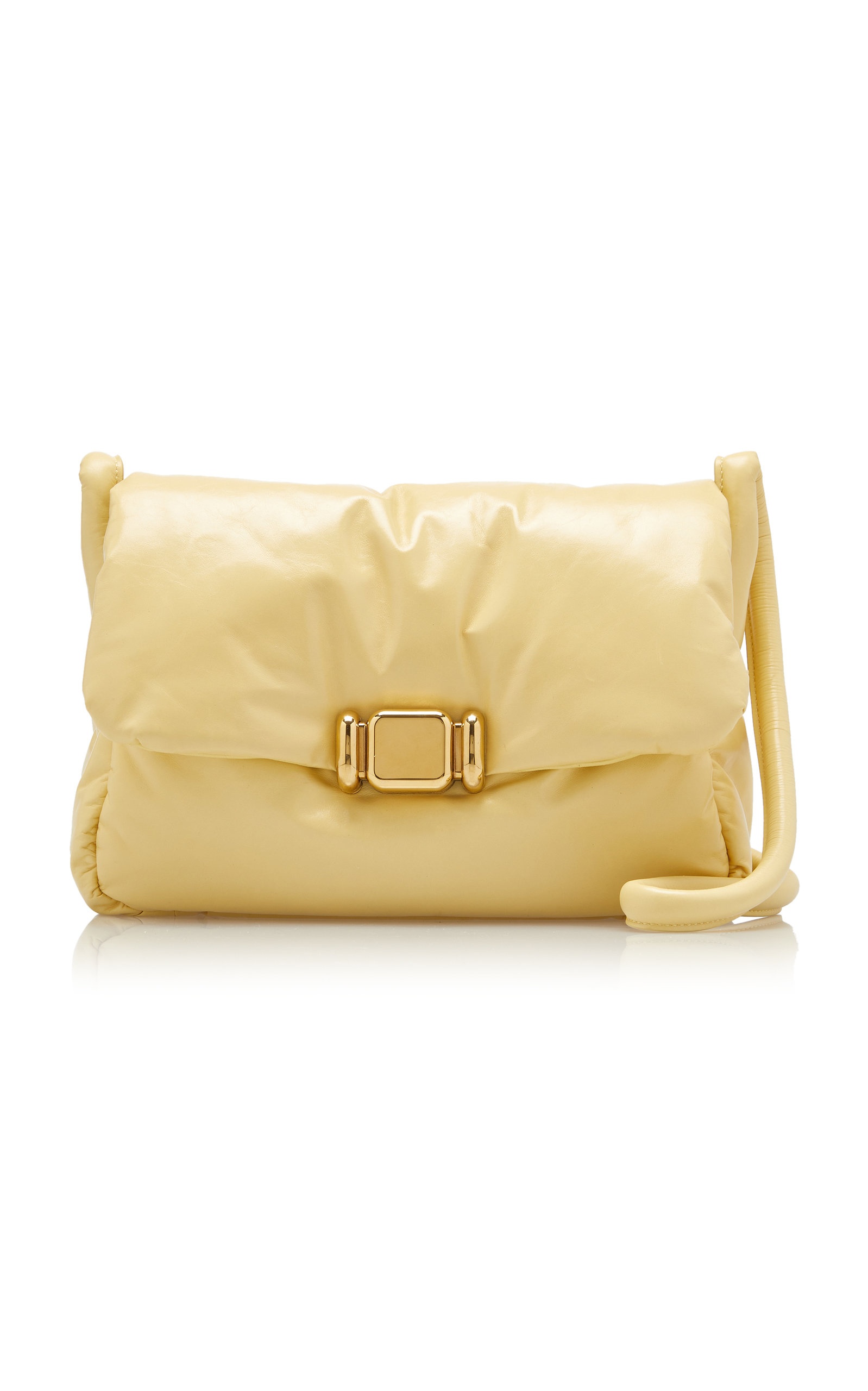 Padded Leather Bag yellow - 1