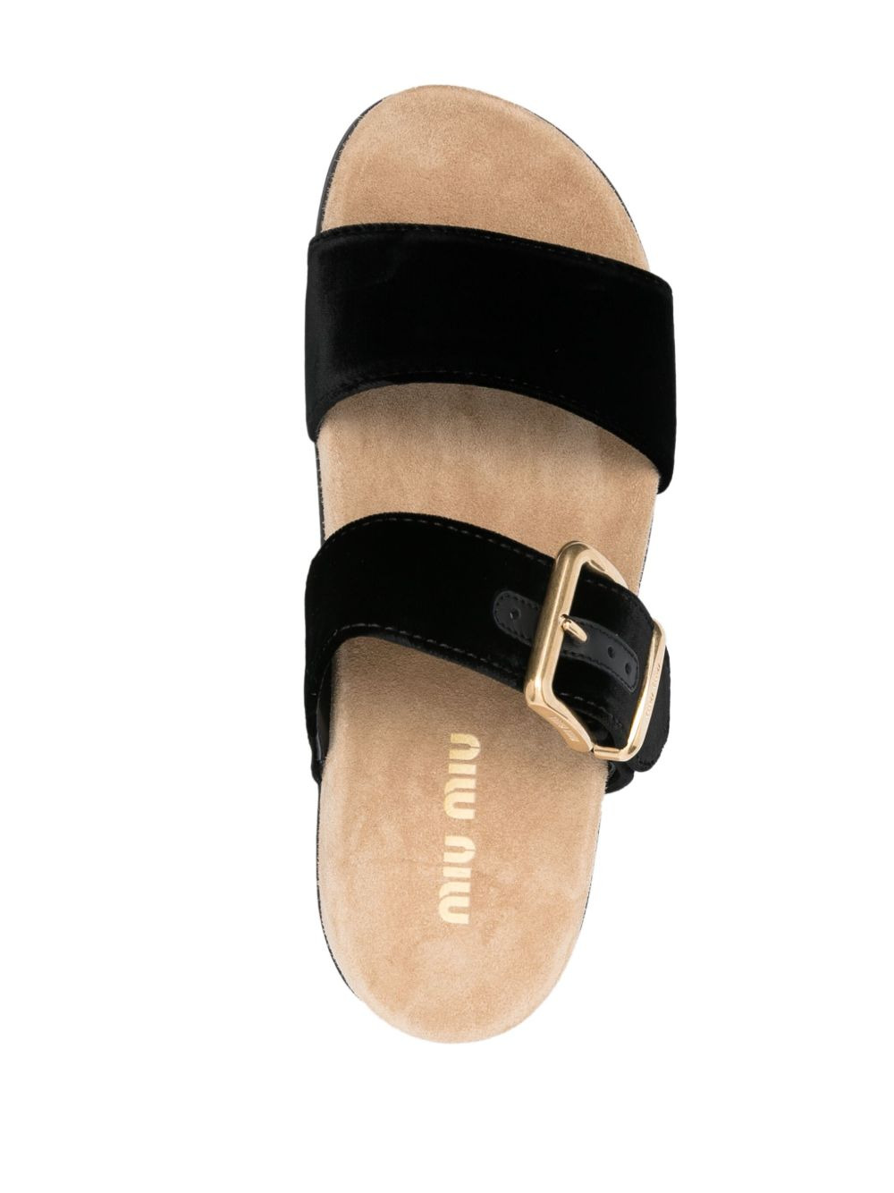 suede buckle sandals - 4